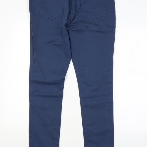 Laura Ashley Womens Blue   Chino Trousers Size 14 L31 in