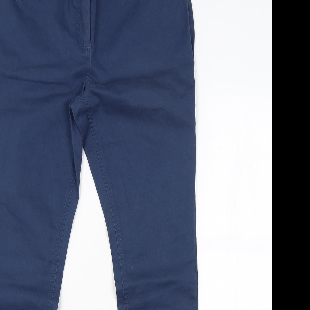 Laura Ashley Womens Blue   Chino Trousers Size 14 L31 in