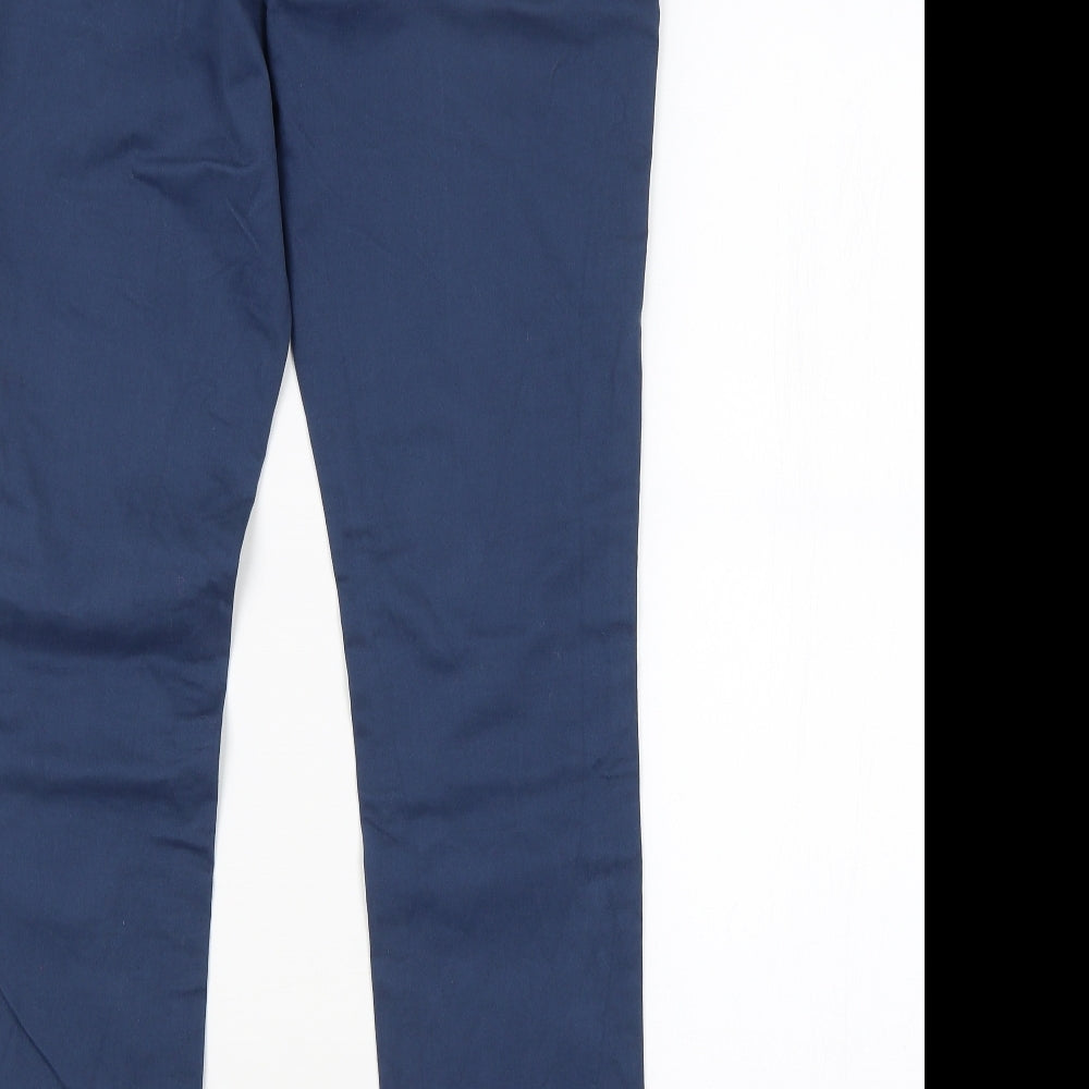 Laura Ashley Womens Blue   Chino Trousers Size 14 L31 in