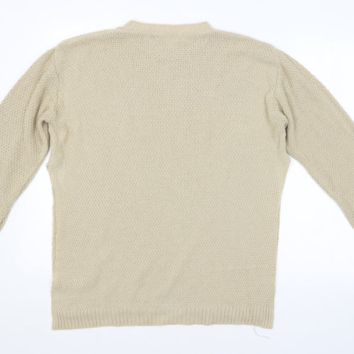 Boohoo Womens Beige   Pullover Jumper Size 18