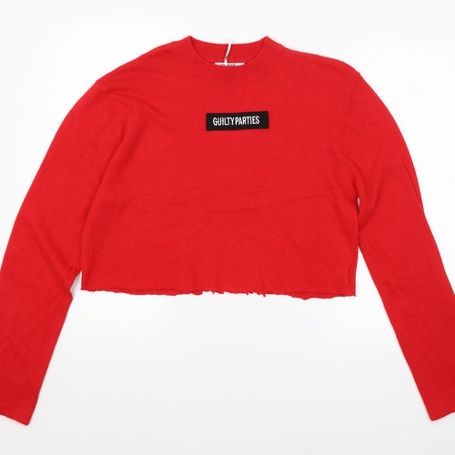 SWEEWE Womens Red   Pullover Jumper Size M