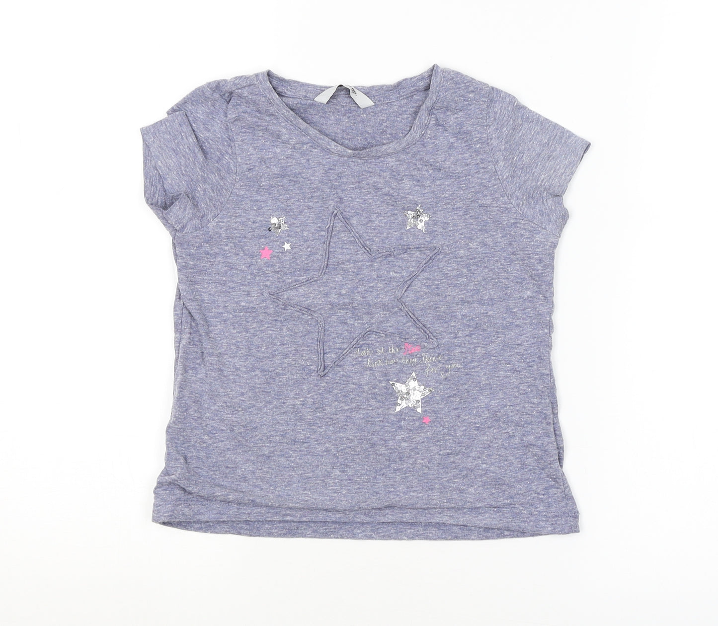 George Girls Purple    Pyjama Top Size 5-6 Years