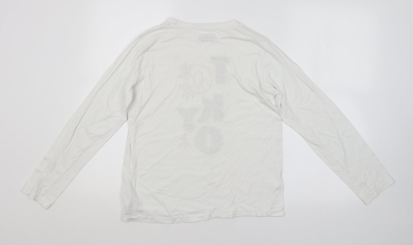 Primark Boys White   Basic T-Shirt Size 12-13 Years  - TOKYO