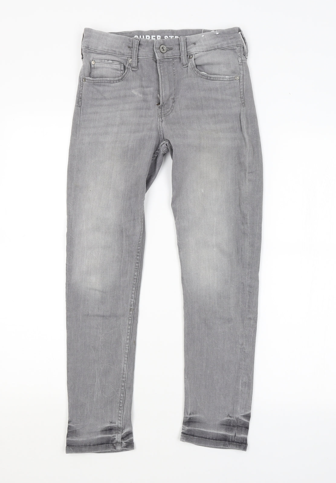 H&M Girls Grey   Skinny Jeans Size 10-11 Years