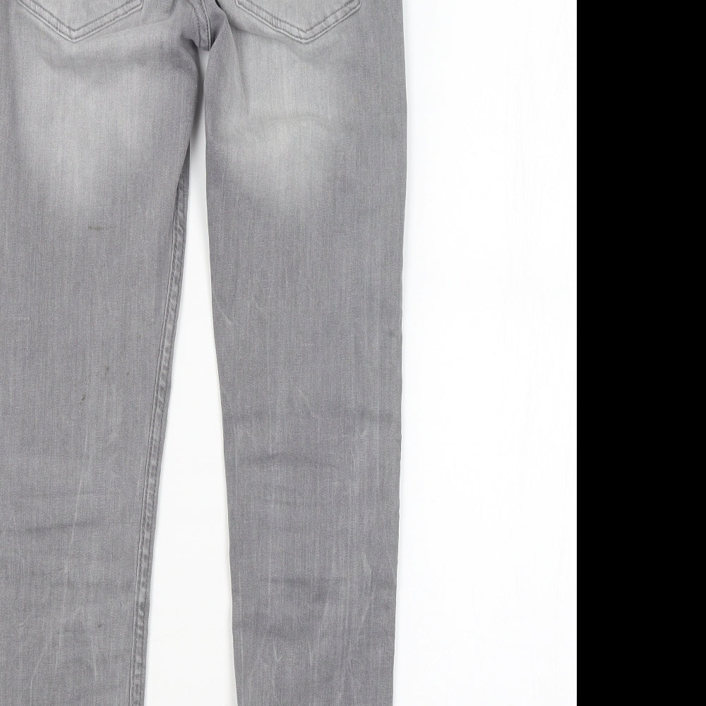 H&M Girls Grey   Skinny Jeans Size 10-11 Years