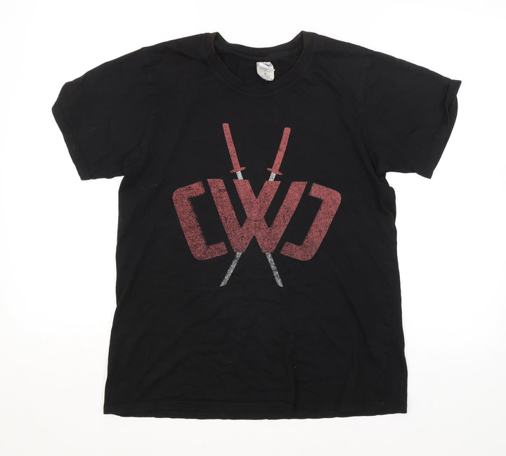 Preworn Mens Black    T-Shirt Size S