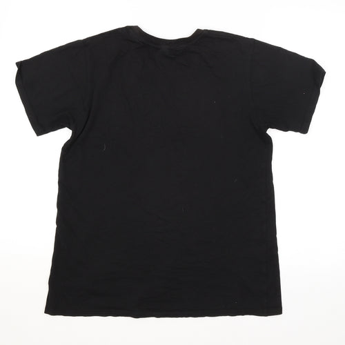 Preworn Mens Black    T-Shirt Size S