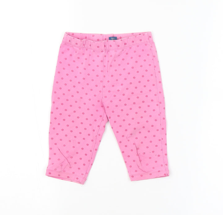 TU Girls Pink Spotted  Jogger Trousers Size 3 Years