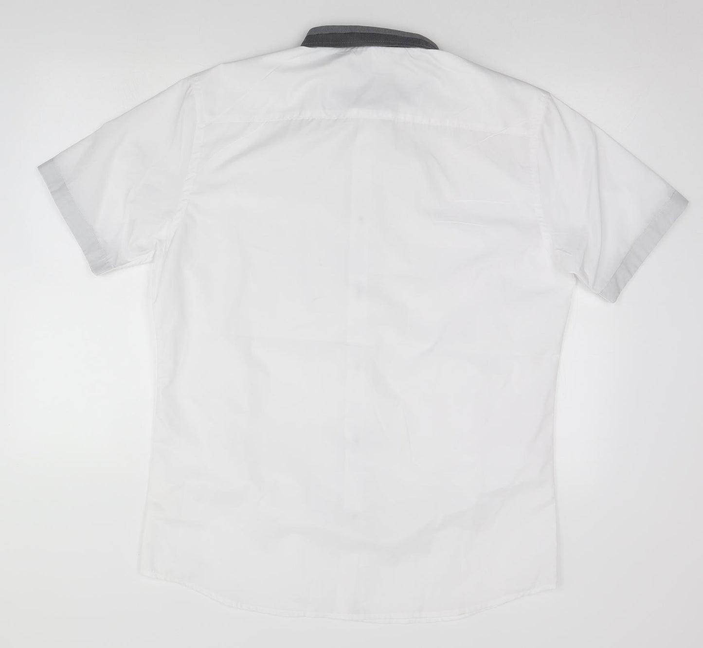 Retro Fire Mens White    Button-Up Size XL