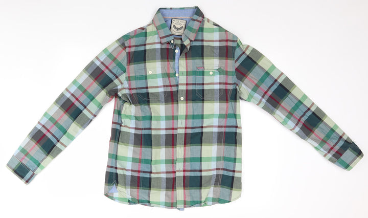 Brace Soul Mens Multicoloured Plaid   Button-Up Size L