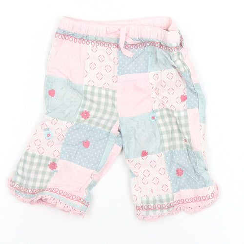 NEXT Girls Grey Geometric  Sweatpants Trousers Size 3-6 Months