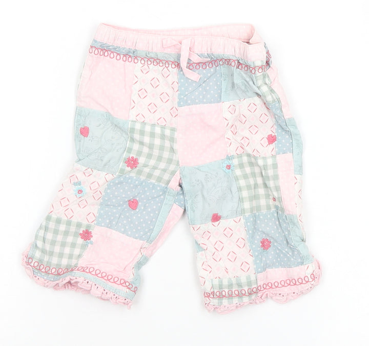 NEXT Girls Grey Geometric Sweatpants Trousers Size 3-6 Months