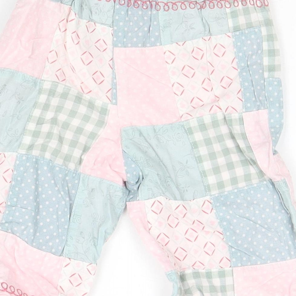 NEXT Girls Grey Geometric  Sweatpants Trousers Size 3-6 Months