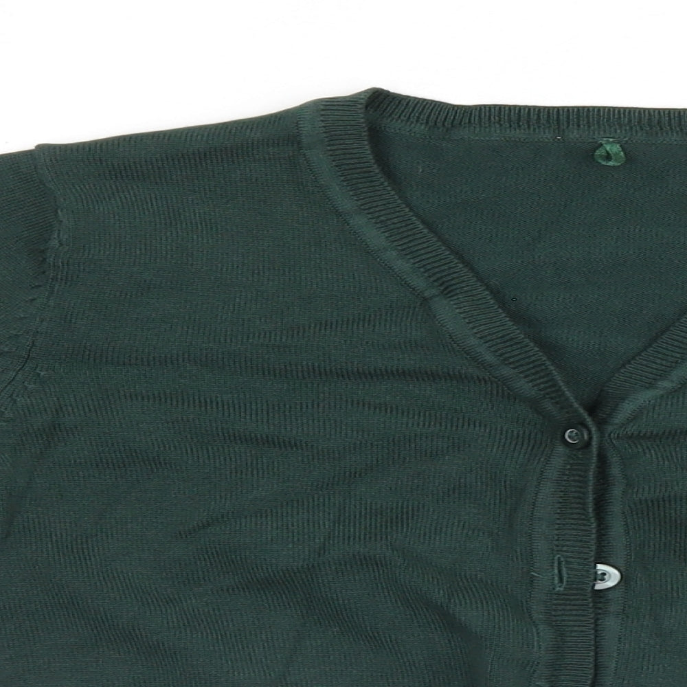 George Girls Green   Cardigan Jumper Size 7-8 Years