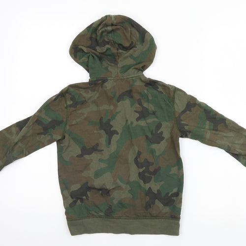 Polo Womens Green Camouflage  Full Zip Hoodie Size 4