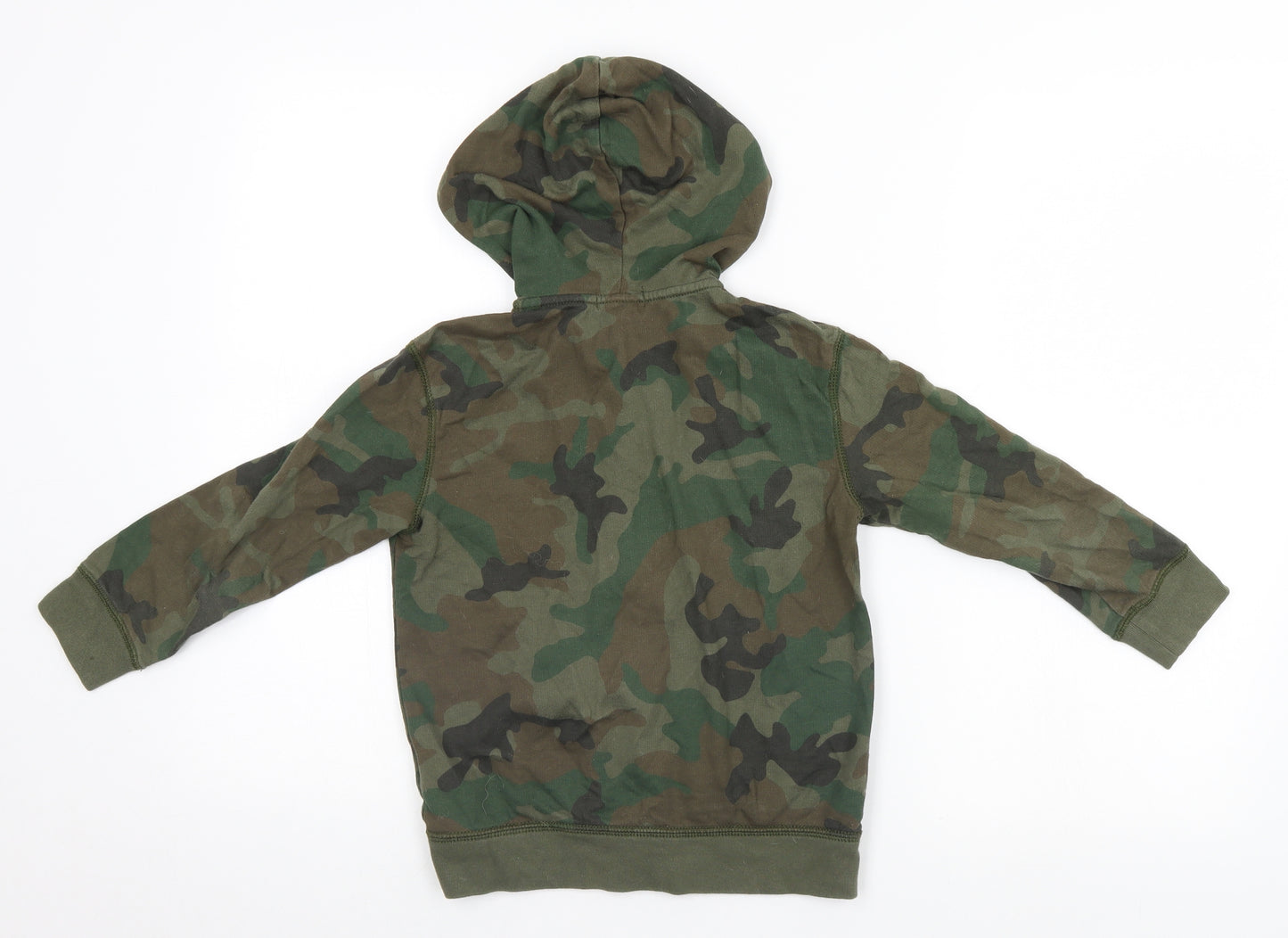Polo Womens Green Camouflage  Full Zip Hoodie Size 4