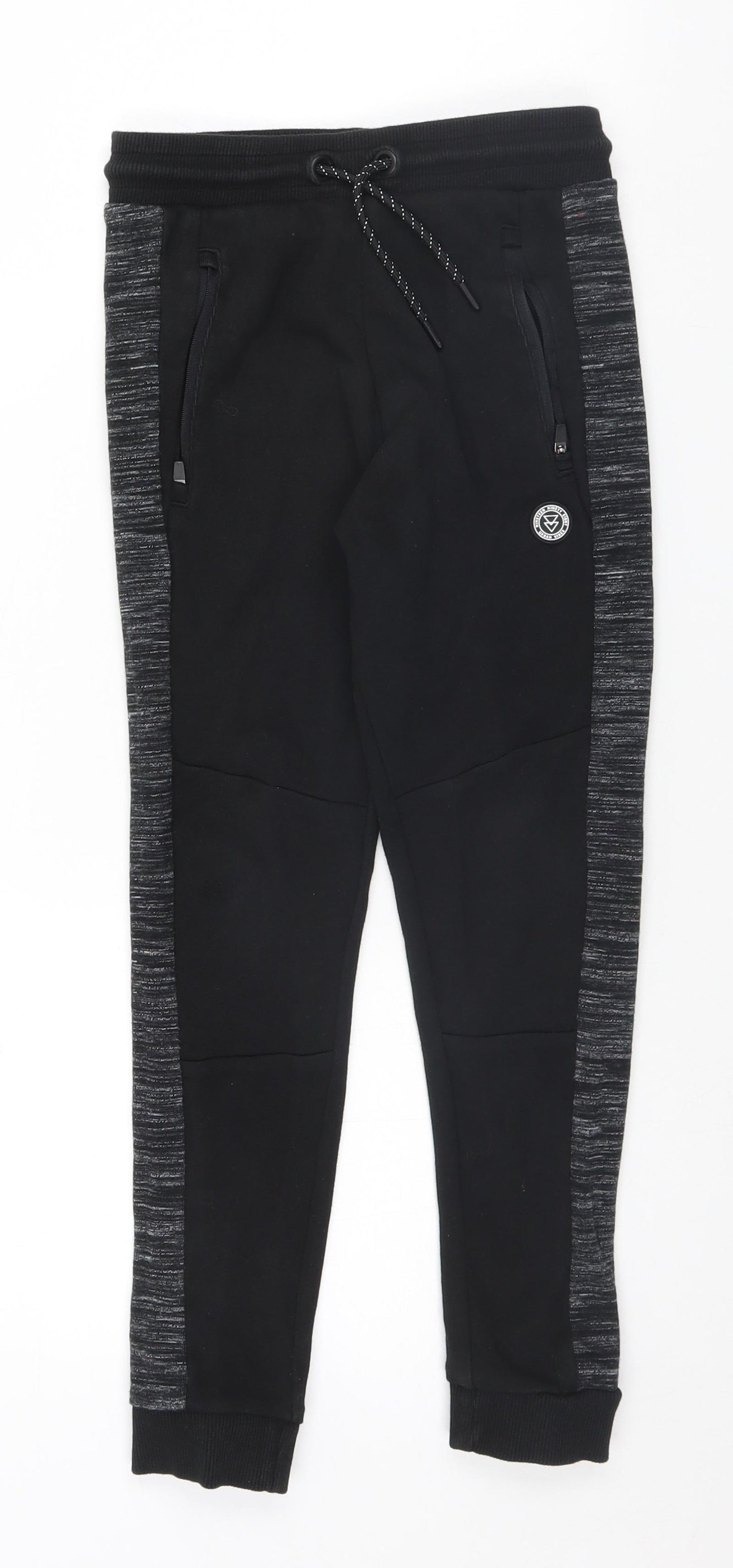 George Girls Black   Sweatpants Trousers Size 8-9 Years