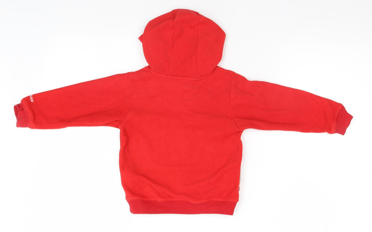 Marks and Spencer Boys Red   Pullover Hoodie Size 2-3 Years  - Fireman Sam