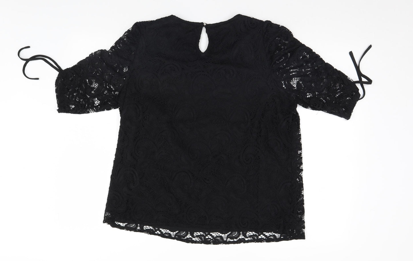 Red Herring Womens Black   Basic T-Shirt Size 18