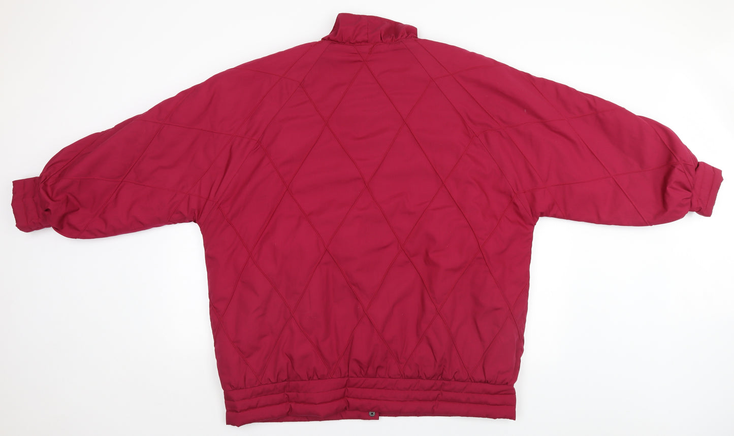 Classic Woman Womens Pink Argyle/Diamond  Parka Coat Size 20