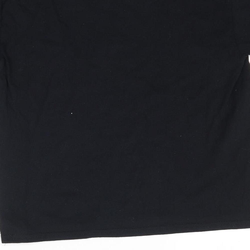 Gildan Boys Black   Basic T-Shirt Size S  - Temple Martial Arts