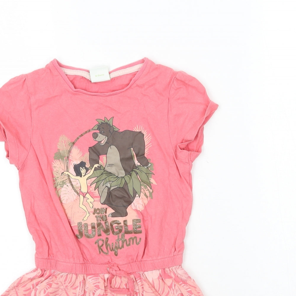 Disney Girls Pink   Fit & Flare  Size 5-6 Years  - Jungle Book