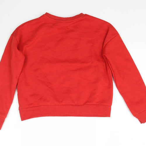 Disney Girls Red   Pullover Sweatshirt Size 9-10 Years  - Mickey Mouse