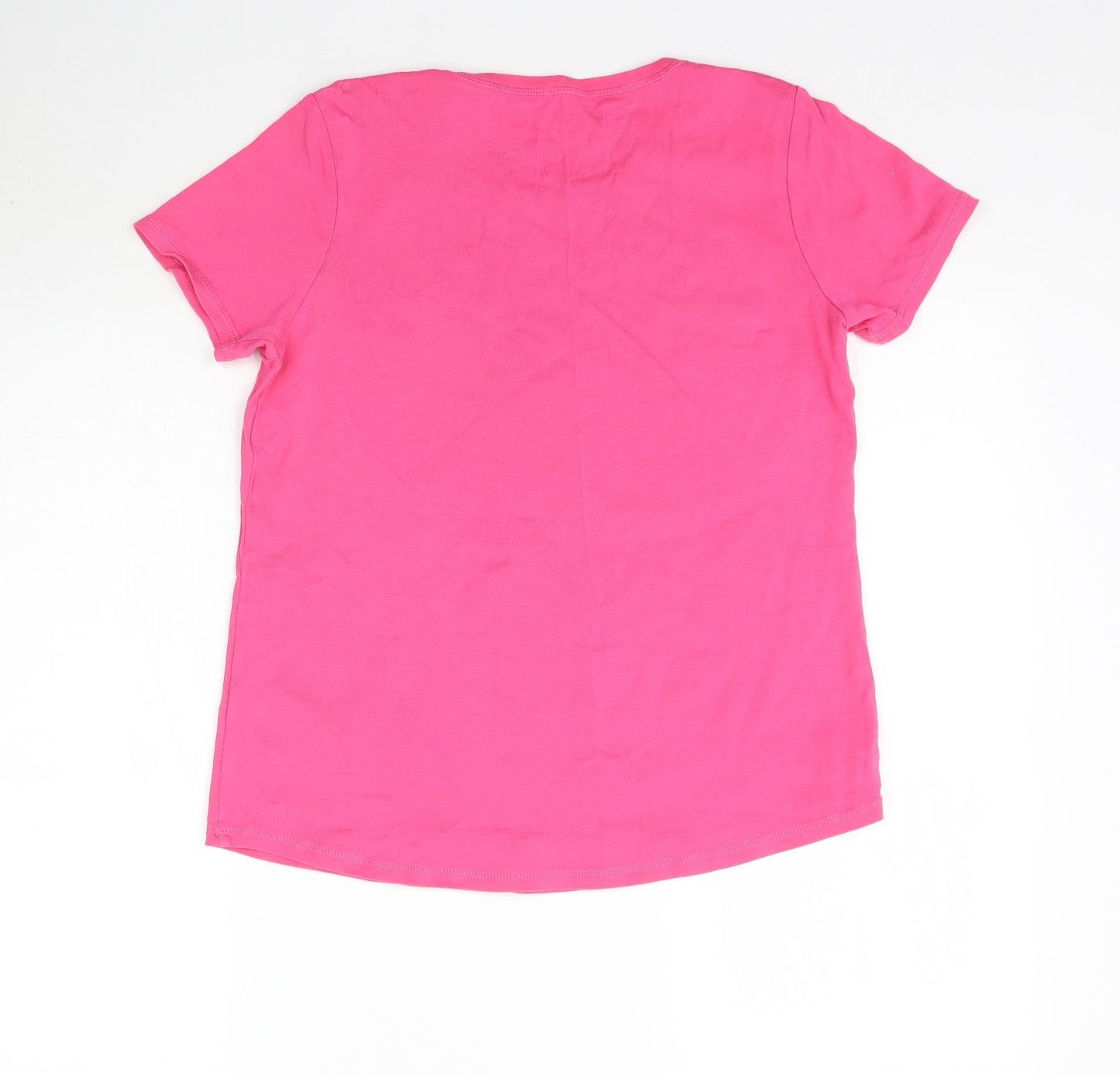 Marks and Spencer Womens Pink   Basic T-Shirt Size 16