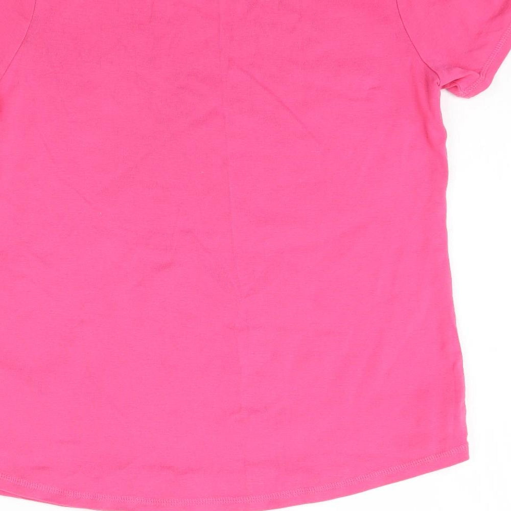 Marks and Spencer Womens Pink   Basic T-Shirt Size 16