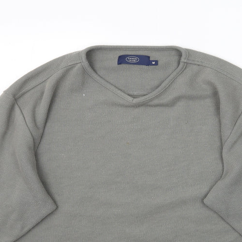 Debenhams Mens Grey  Knit Pullover Jumper Size M