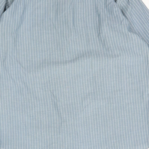 Debenhams Mens Blue Striped   Button-Up Size 14.5