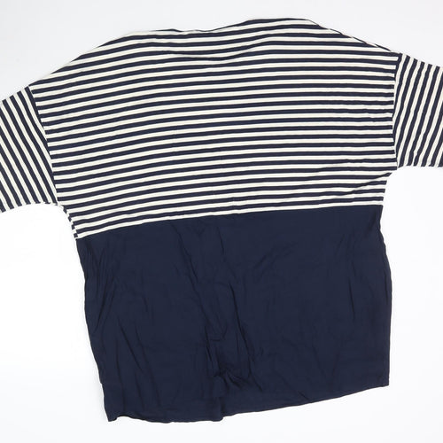 Capsule Womens Multicoloured Striped  Basic T-Shirt Size 20