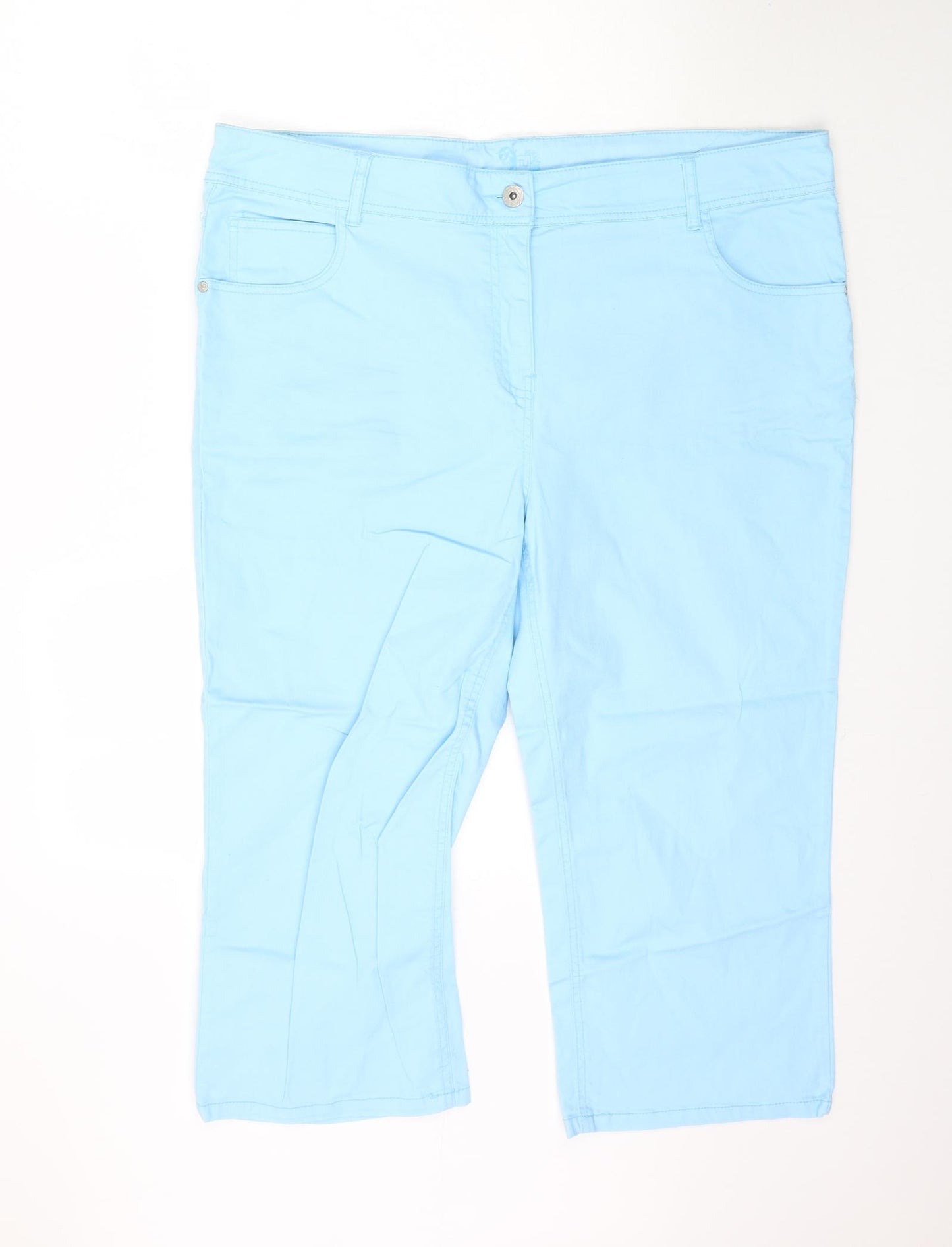 TU Womens Blue  Denim Capri Jeans Size 20 L21 in