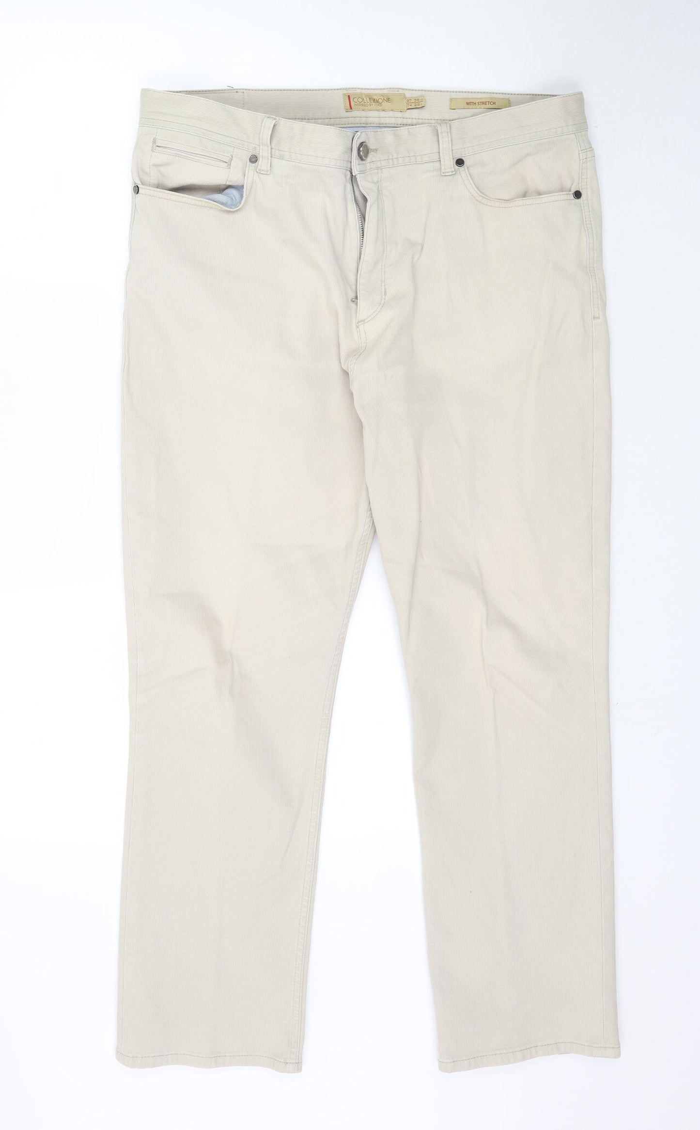 Marks and Spencer Womens Beige   Trousers  Size 38 in L28 in