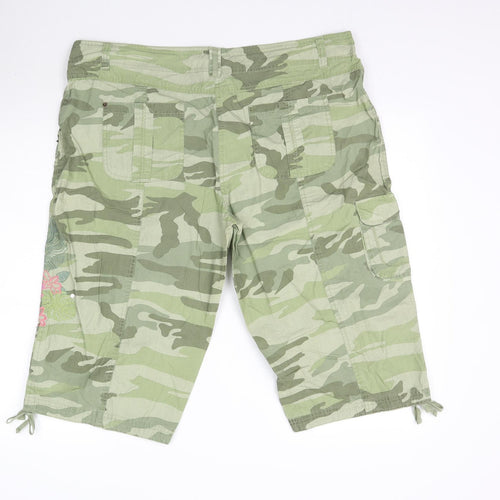 TU Womens Green Camouflage  Bermuda Shorts Size 18