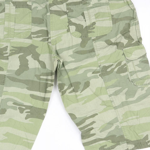 TU Womens Green Camouflage  Bermuda Shorts Size 18