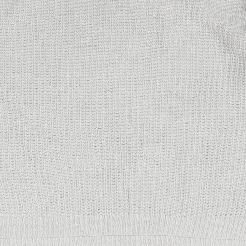 TU Womens Grey  Knit Pullover Jumper Size 14  - Lace detail