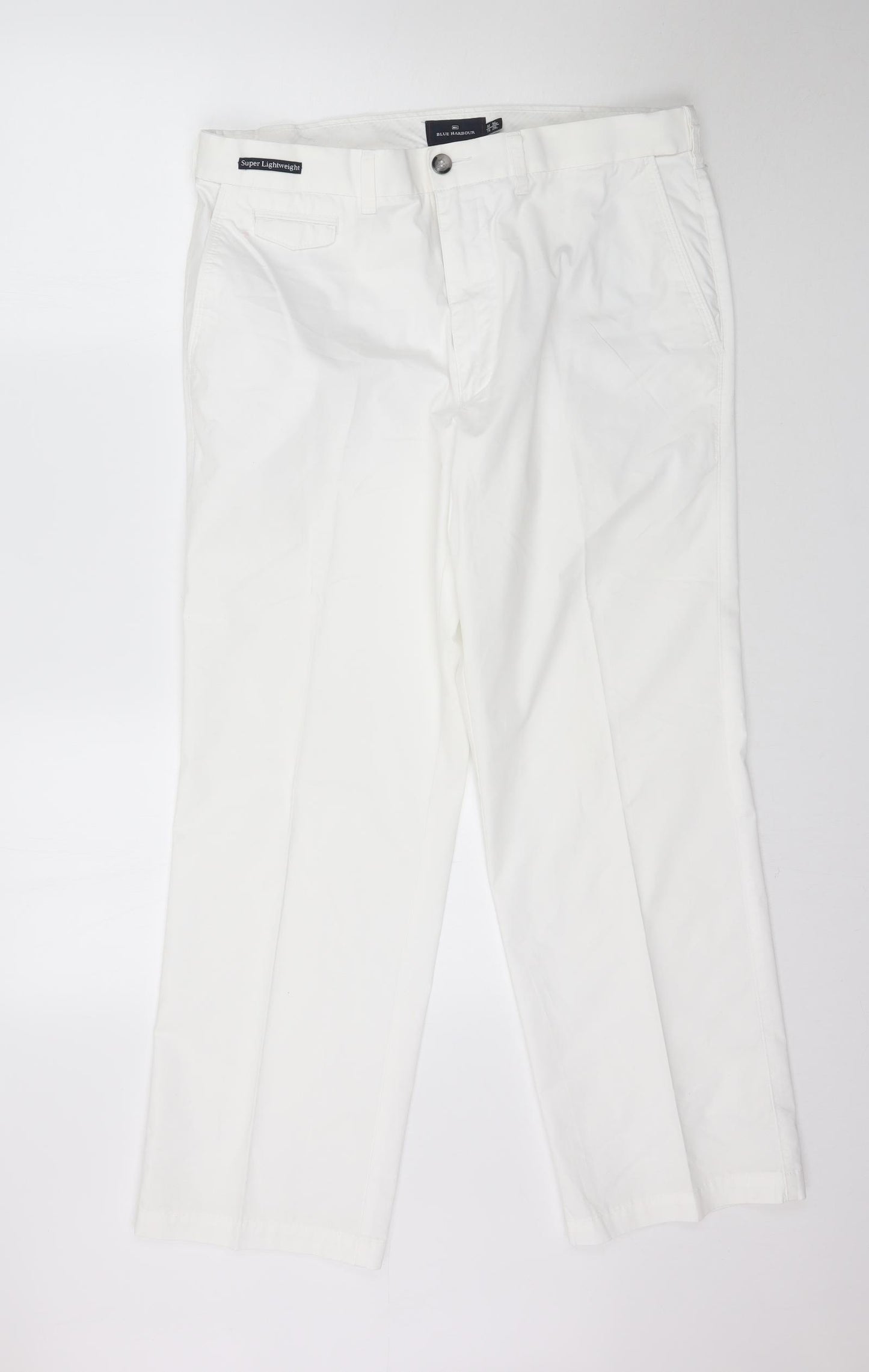 Marks and Spencer Womens White   Trousers  Size 36 in L28 in