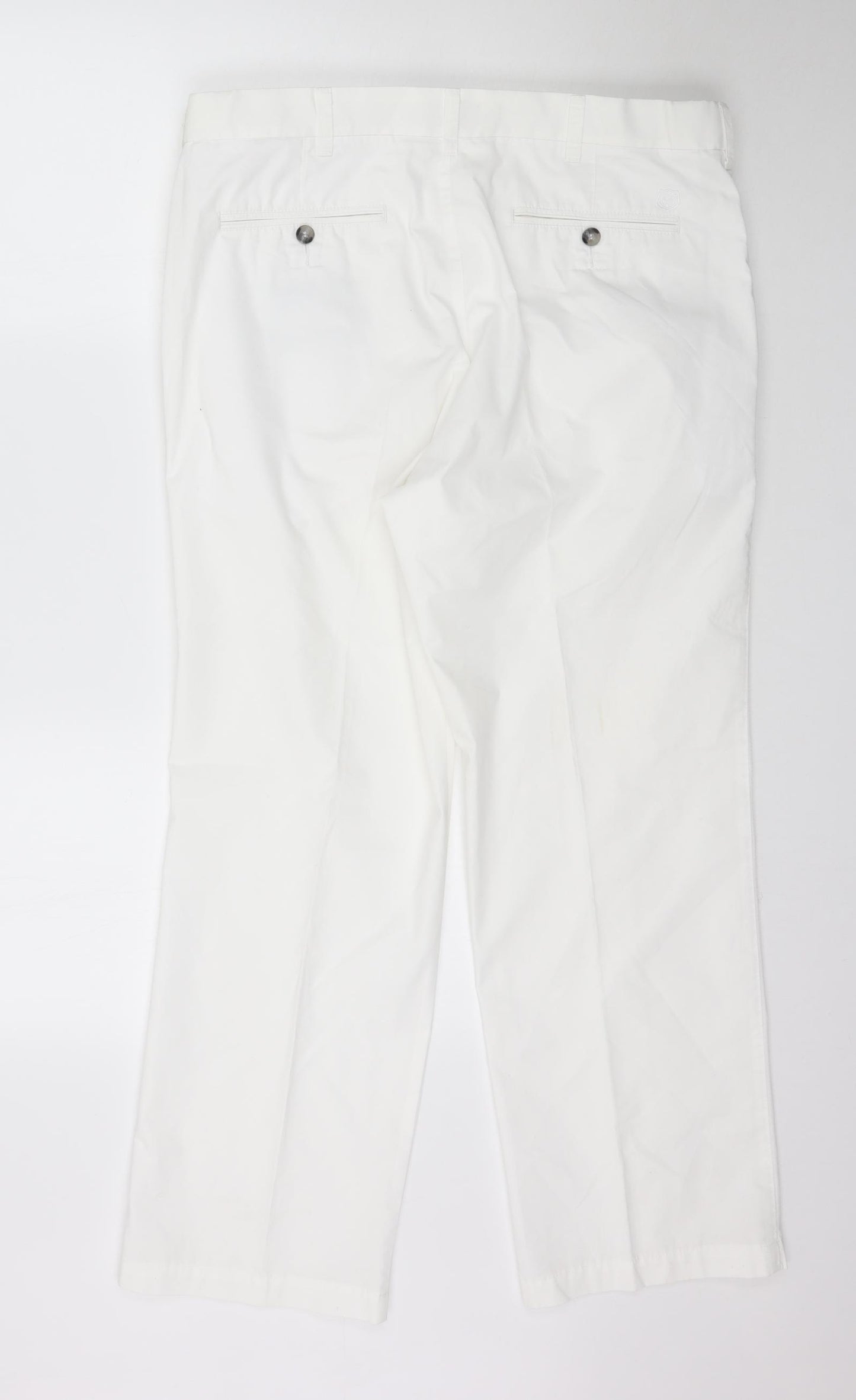 Marks and Spencer Womens White   Trousers  Size 36 in L28 in