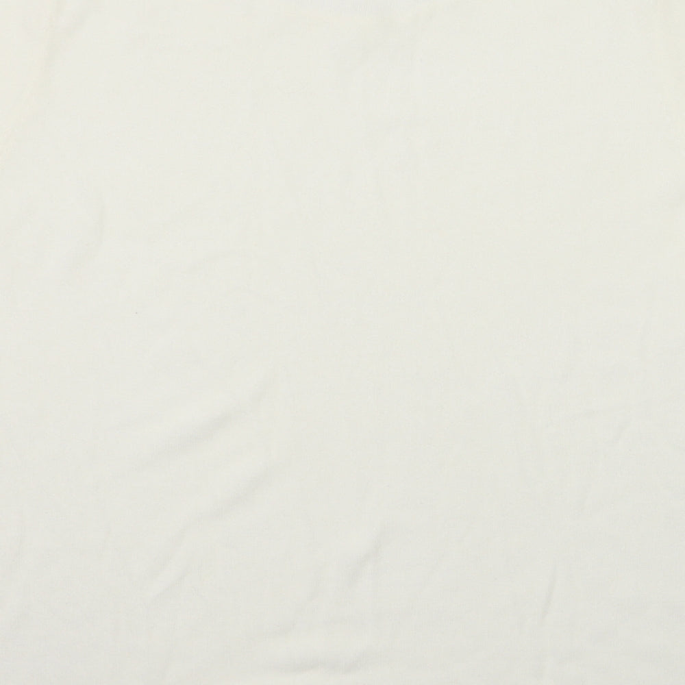 Love Knitwear Womens Ivory  Knit Basic T-Shirt Size 22