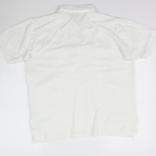 Peter Gribby Mens White    Polo Size L