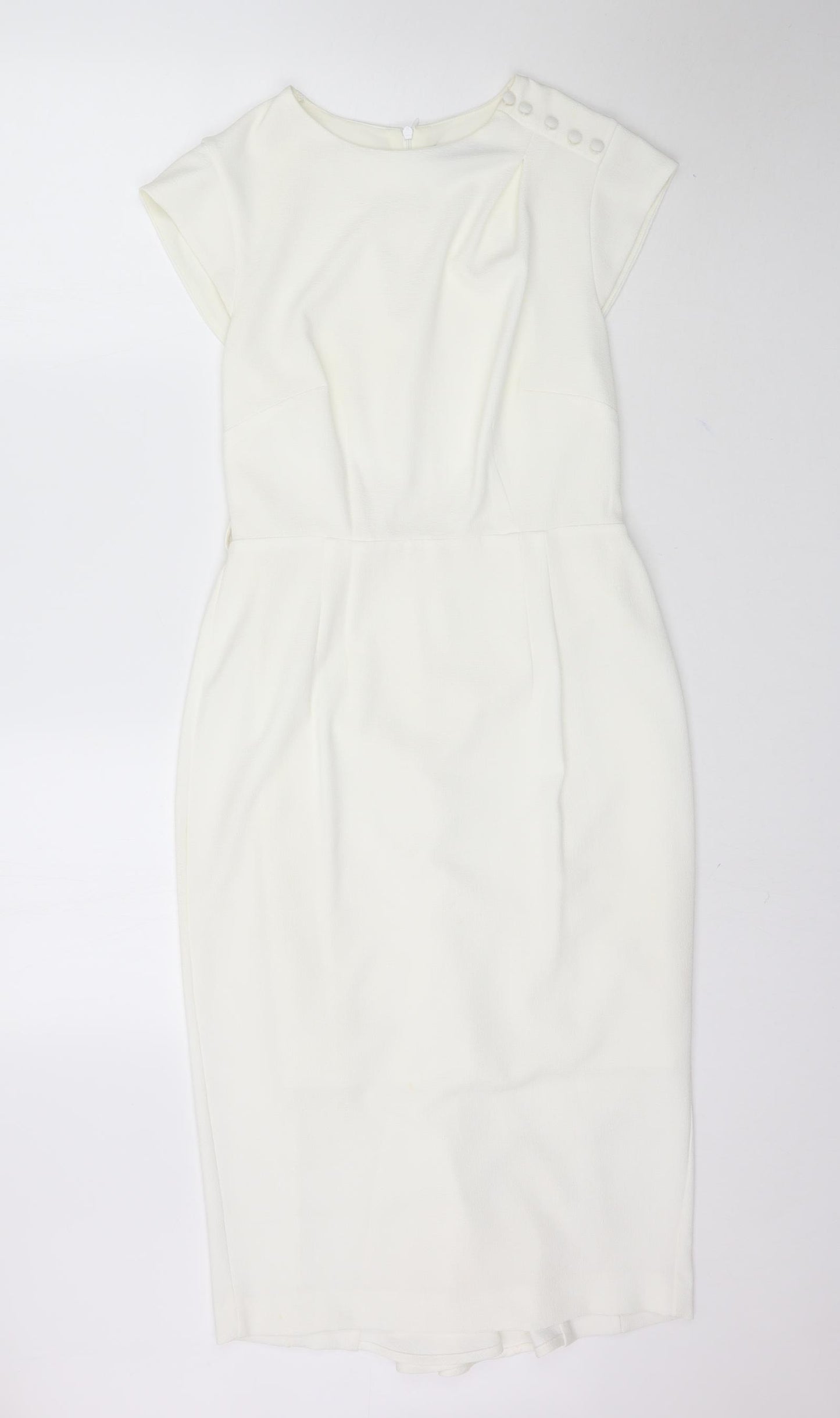 TU Womens Ivory   Pencil Dress  Size 12