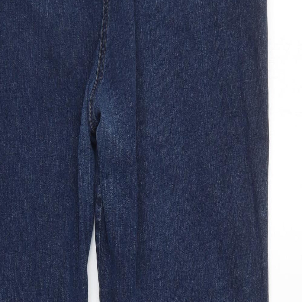 Marks and Spencer Womens Blue  Denim Straight Jeans Size 18 L32 in