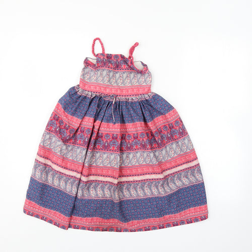 i love girlswear Girls Multicoloured Paisley  Tank Dress  Size 5 Years