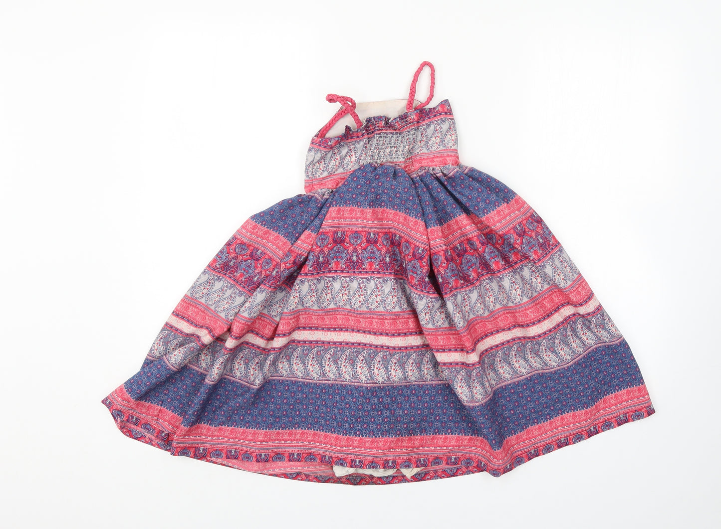 i love girlswear Girls Multicoloured Paisley  Tank Dress  Size 5 Years