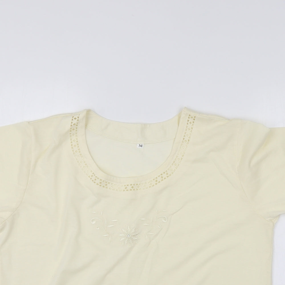 Preworn Womens Ivory   Basic Blouse Size M