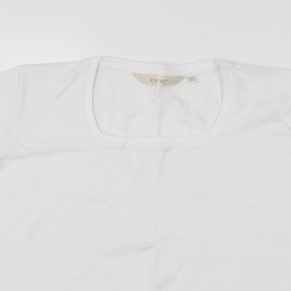 EWM Womens White   Basic T-Shirt Size 14