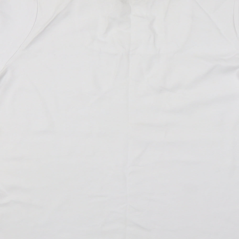 EWM Womens White   Basic T-Shirt Size 14