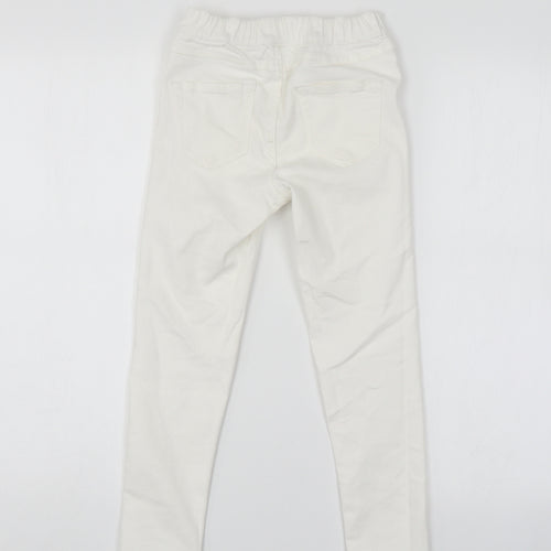 Miss E-Vie Girls White  Denim Jegging Jeans Size 8 Years