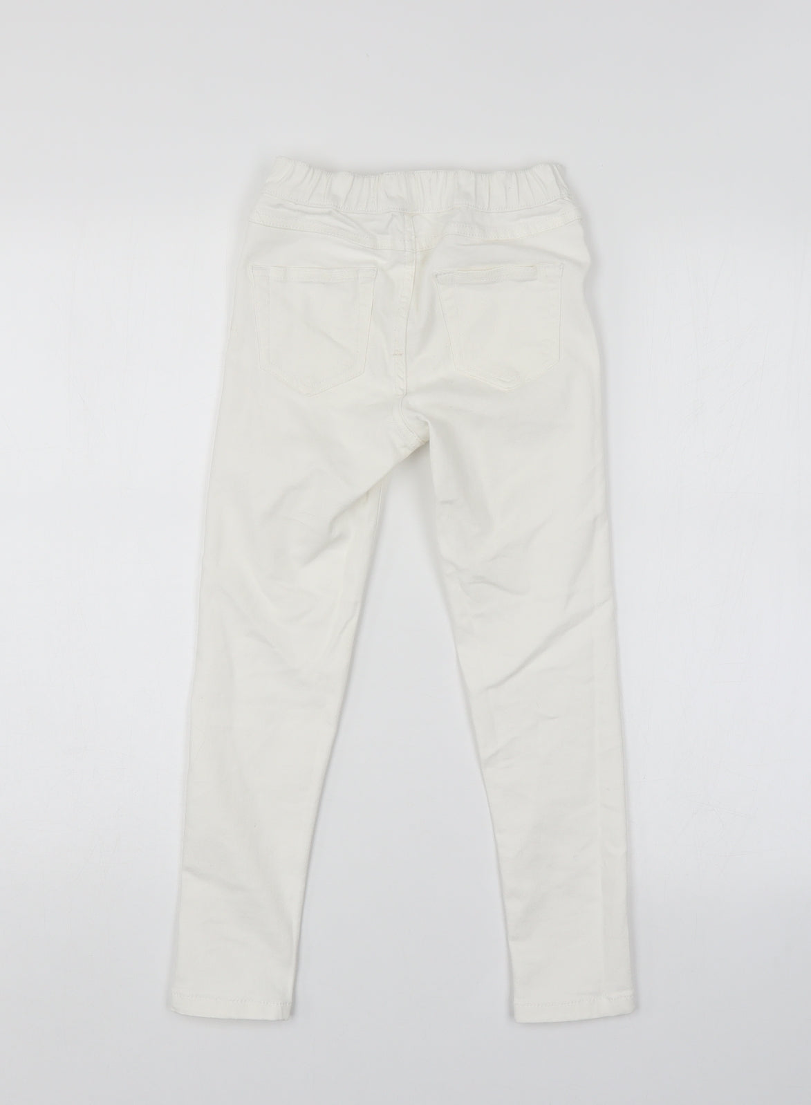 Miss E-Vie Girls White  Denim Jegging Jeans Size 8 Years